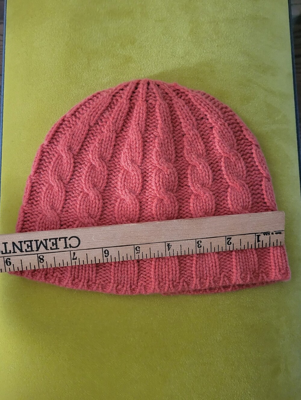 Banana Republic Orange Cable Knit Merino-Cashmere Beanie Hat & Gloves Set NEW - Picture 3 of 12
